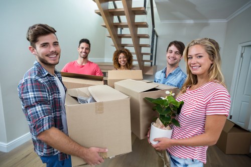 Man and van moving service in Archway with local street and flat access
