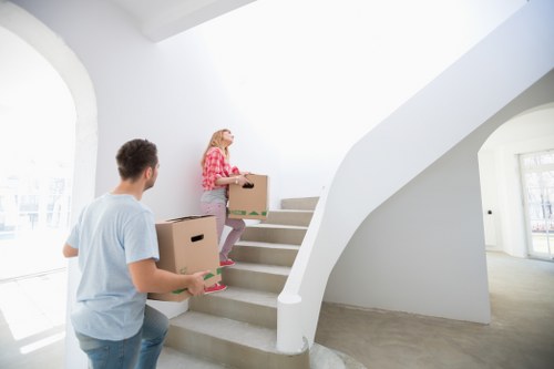 Low-carbon van used for sustainable removals in Archway
