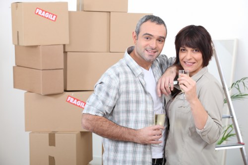 Packing and loading items into a moving truck in Archway