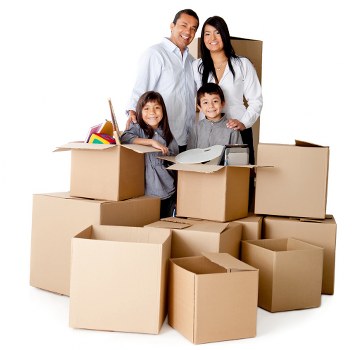 Commercial moving van for office and business transport in Archway